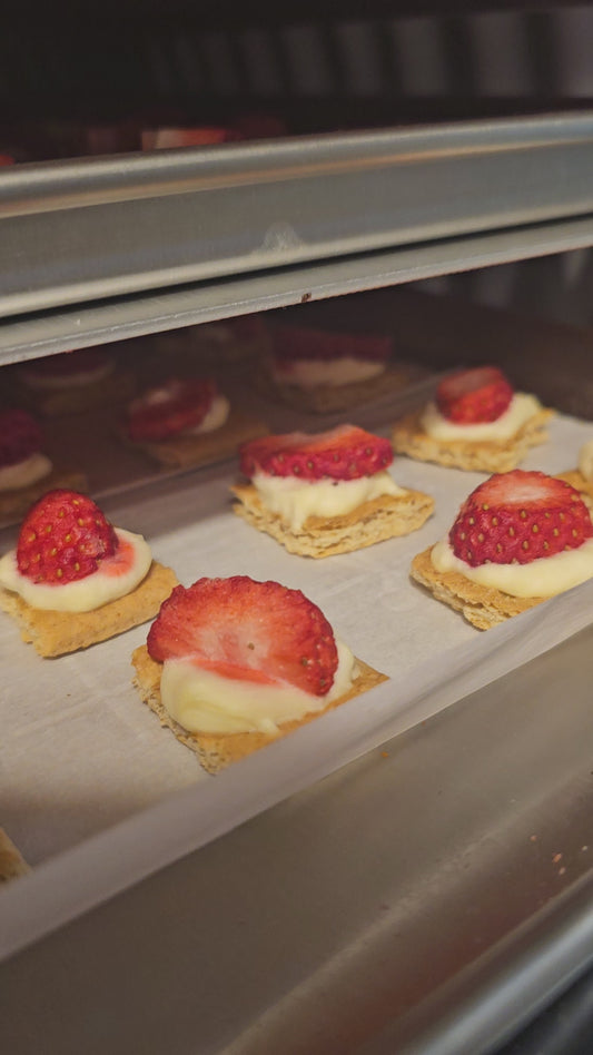 Freeze Dried Strawberry Cheesecake Pudding Bites