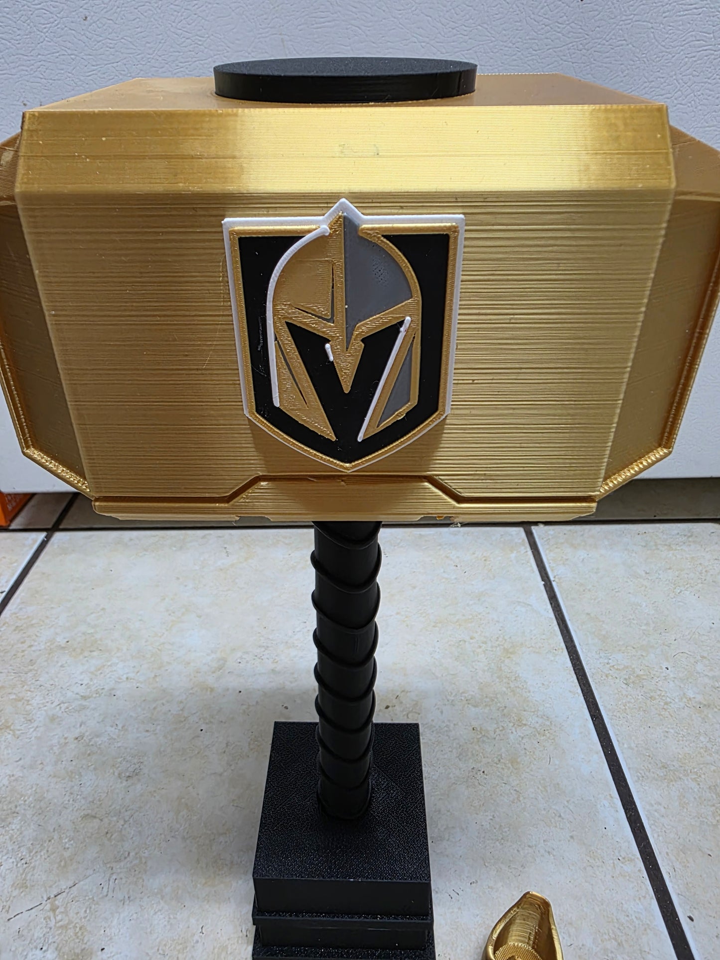 Vegas Golden Knights Thor Hammer with Stand