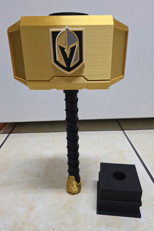 Vegas Golden Knights Thor Hammer with Stand