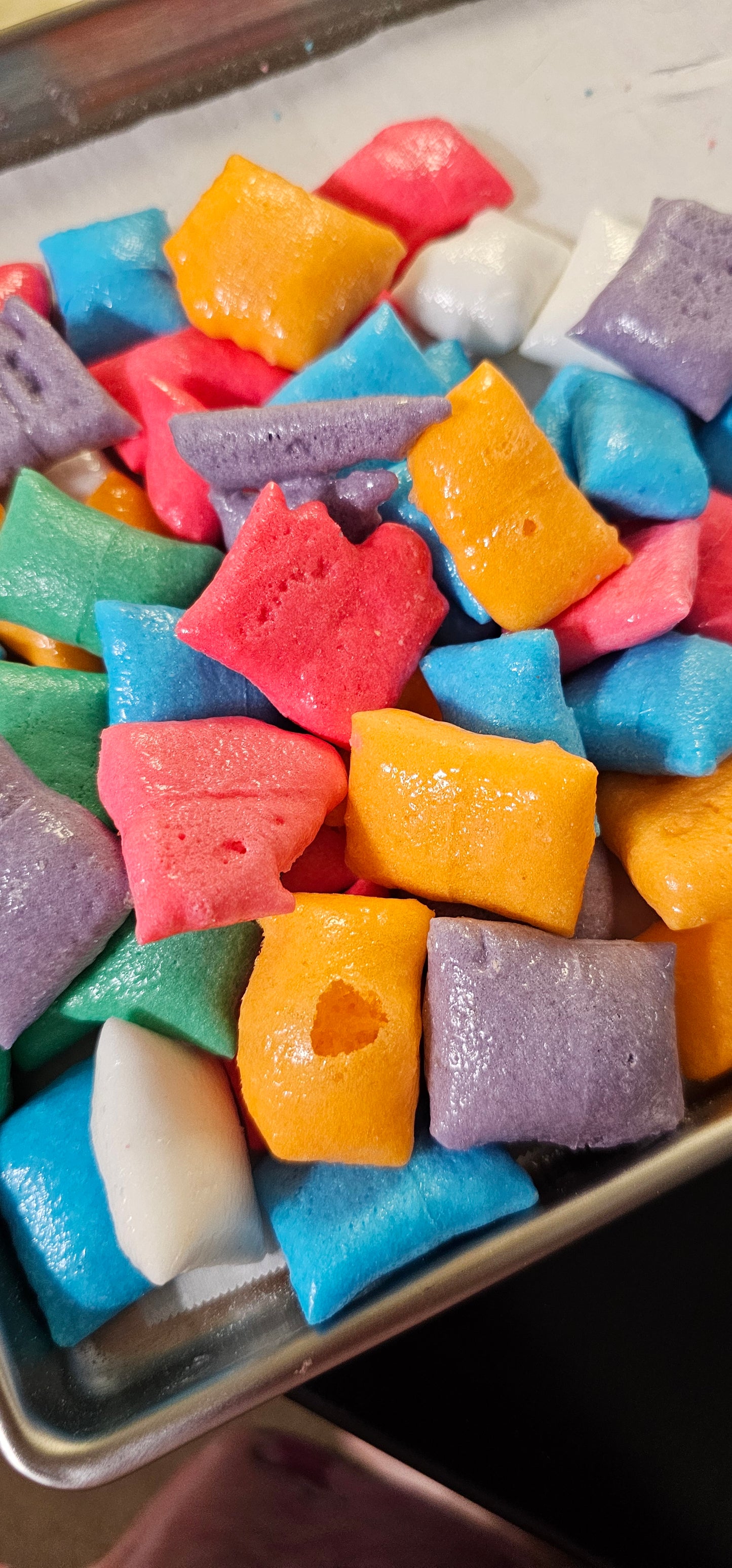 Freeze Dried Candy SAMPLER Rainbow Krunchies (Rainbow Skittles), Sour Krunchies (Sour Skittles, Lemon Balls (Lemon Heads), Candy Corn,  Kruncheads (Airheads) and Starblast (Starburst)